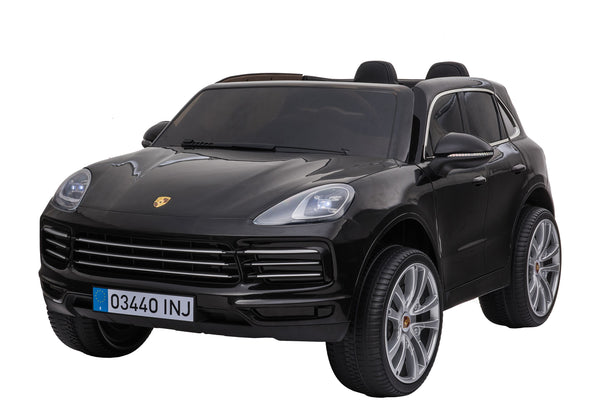 Kinder-Elektroauto Porsche Cayenne schwarz
