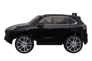 Kinder-Elektroauto Porsche Cayenne schwarz