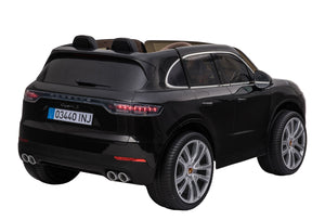 Kinder-Elektroauto Porsche Cayenne schwarz