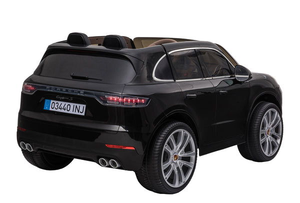 Kinder-Elektroauto Porsche Cayenne schwarz