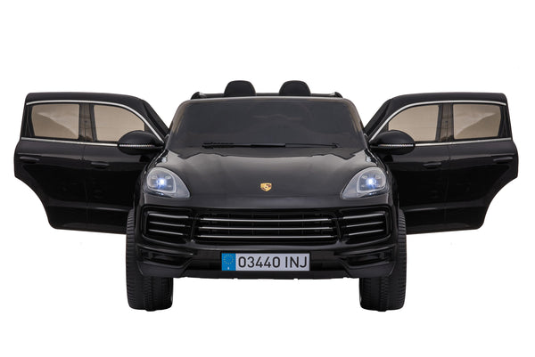 Kinder-Elektroauto Porsche Cayenne schwarz