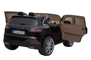 Kinder-Elektroauto Porsche Cayenne schwarz
