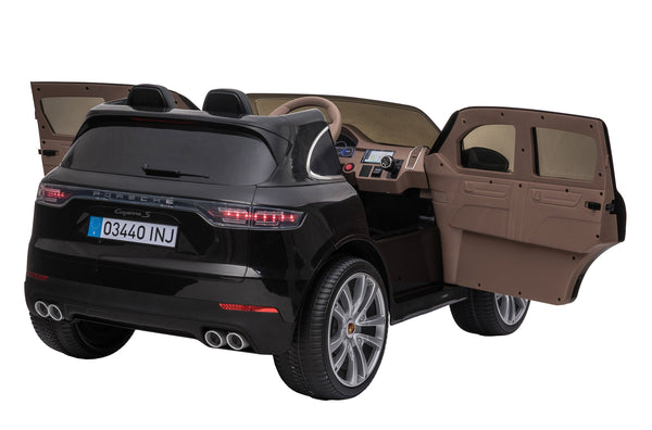 Kinder-Elektroauto Porsche Cayenne schwarz