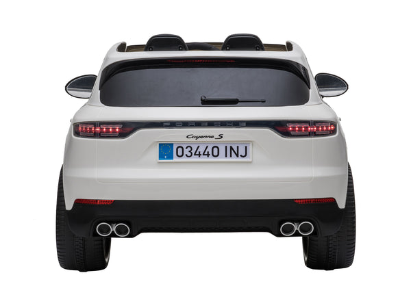 Kinder-Elektroauto Porsche Cayenne weiss