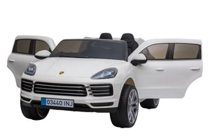 Kinder-Elektroauto Porsche Cayenne weiss
