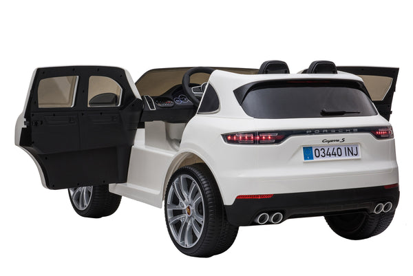 Kinder-Elektroauto Porsche Cayenne weiss