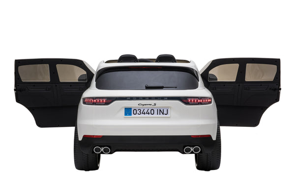 Kinder-Elektroauto Porsche Cayenne weiss