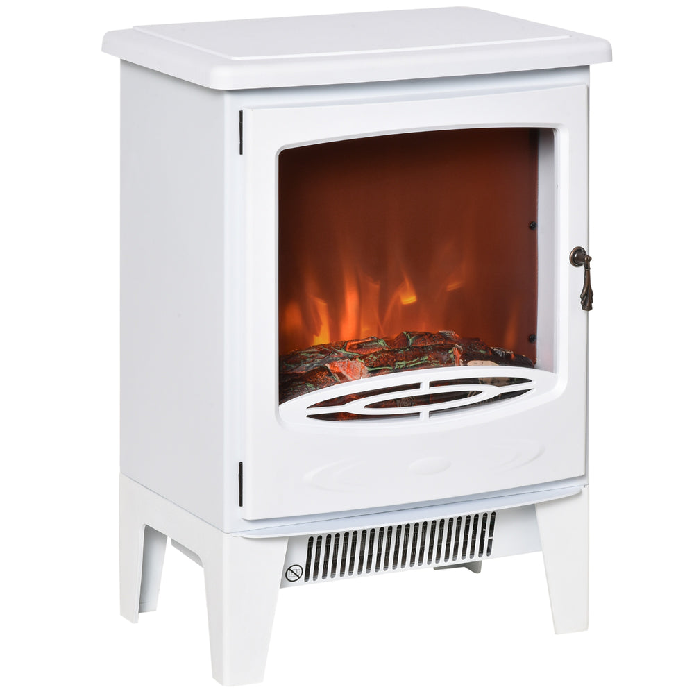 Camino elettrico/stufa elettrica 1800W bianco
