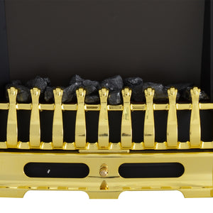 Elektrokamin Elektro-Heizung Kaminofen 2000W gold