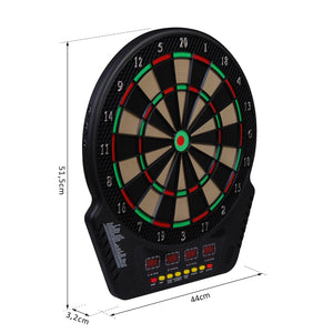 Electronic dartboard with 6 darts, 44x51.5x3.2cm