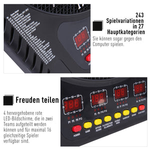 Electronic dartboard with 6 darts, 44x51.5x3.2cm
