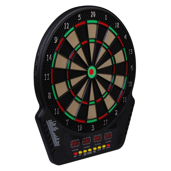 Electronic dartboard with 6 darts, 44x51.5x3.2cm