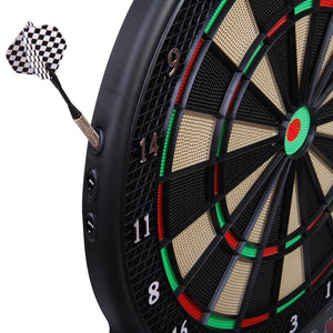 Electronic dartboard with 6 darts, 44x51.5x3.2cm
