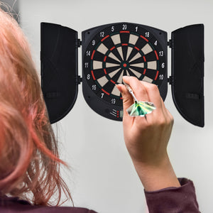 Jeu de fléchettes électronique avec 6 fléchettes pour 8 joueurs, 50 x 44 x 4,4 cm