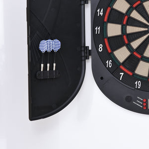 Jeu de fléchettes électronique avec 6 fléchettes pour 8 joueurs, 50 x 44 x 4,4 cm