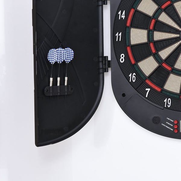 Jeu de fléchettes électronique avec 6 fléchettes pour 8 joueurs, 50 x 44 x 4,4 cm
