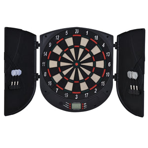 Jeu de fléchettes électronique avec 6 fléchettes pour 8 joueurs, 50 x 44 x 4,4 cm