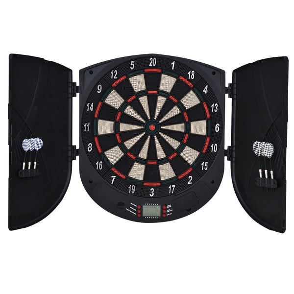 Jeu de fléchettes électronique avec 6 fléchettes pour 8 joueurs, 50 x 44 x 4,4 cm