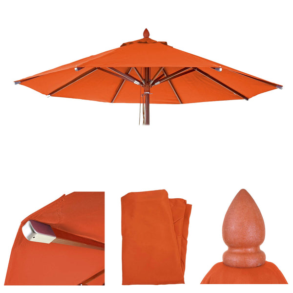 Ersatz-Bezug für Sonnenschirm JAM-C57 rund Ø3m 3kg terracotta