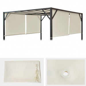 Ersatzdach Ersatzbezug Pergola Baia 4x4m Creme