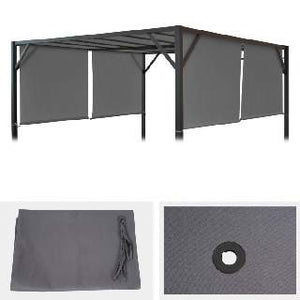 Ersatzdach Ersatzbezug Pergola Baia 4x3m Grau