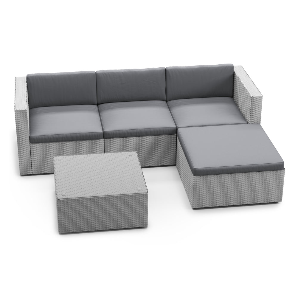 Coussins de rechange pour canapé Malibu gris