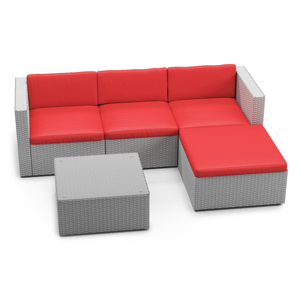 Coussins de rechange pour canapé Malibu rouge