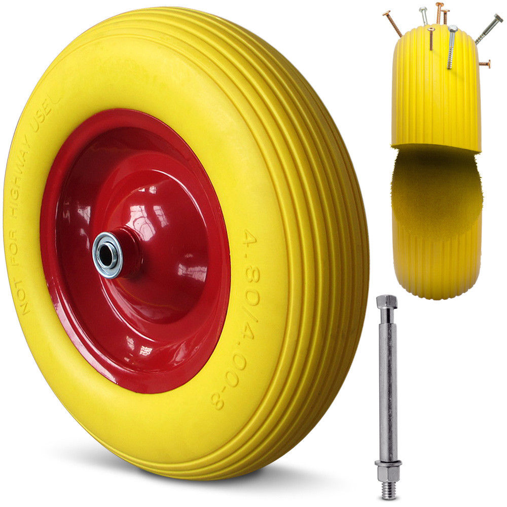 Replacement wheel for Garette wheelbarrow, solid rubber