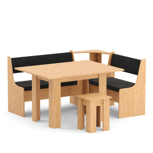 Eckbankgruppe CORNELIA 3-teilig braun/schwarz
