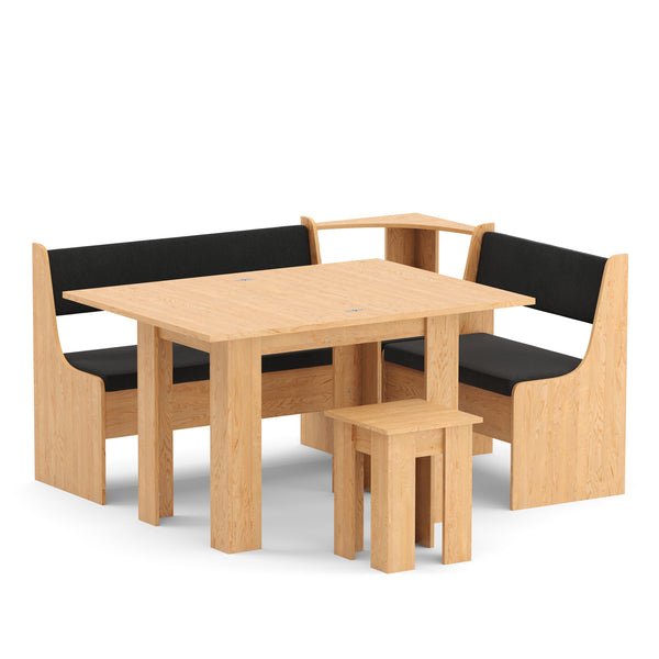 Eckbankgruppe CORNELIA 3-teilig braun/schwarz