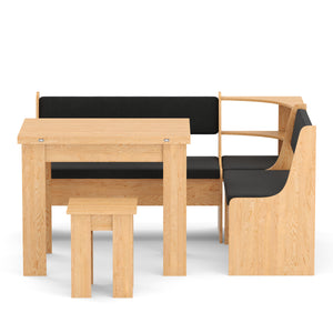 Eckbankgruppe CORNELIA 3-teilig braun/schwarz