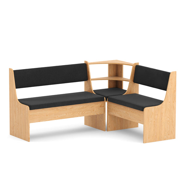 Eckbankgruppe CORNELIA 3-teilig braun/schwarz