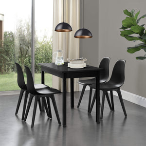 Esszimmerstuhl Bretik 2er Set 83x54x48 cm Schwarz