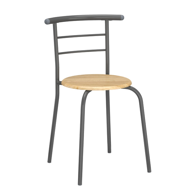 Essgruppe KNOX 80 x 53 cm 3-teilig braun/anthrazit