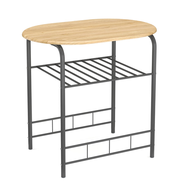 Essgruppe KNOX 80 x 53 cm 3-teilig braun/anthrazit