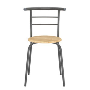 Essgruppe KNOX 80 x 53 cm 3-teilig braun/anthrazit