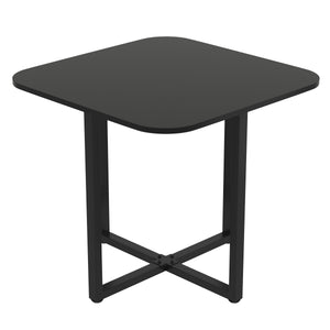 Essgruppe Leder BRUNOR 5-teilig schwarz/weiss