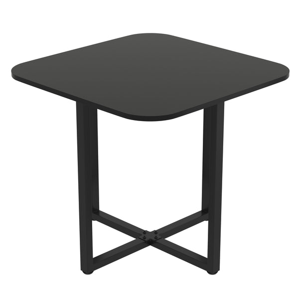 Essgruppe Leder BRUNOR 5-teilig schwarz/weiss