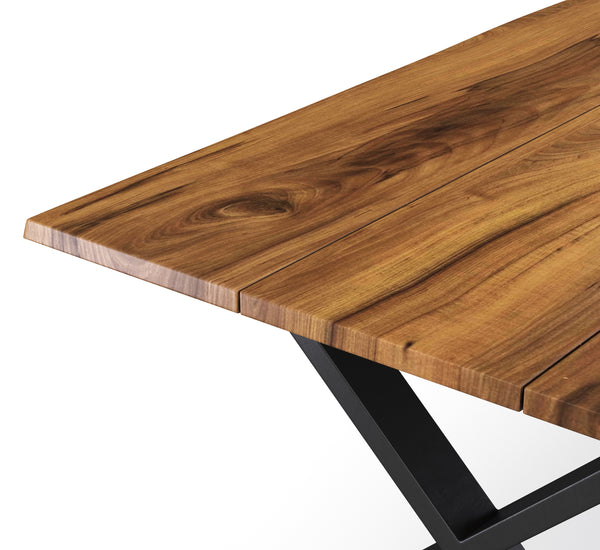 Esstisch Holz ACACIA X-Fuss 178 x 90 cm