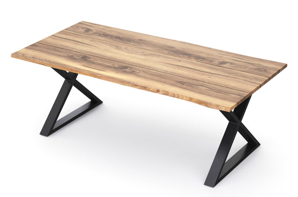 Esstisch Holz ACACIA X-Fuss 178 x 90 cm