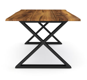 Esstisch Holz ACACIA X-Fuss 178 x 90 cm