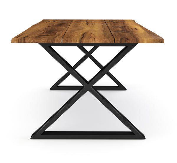 Esstisch Holz ACACIA X-Fuss 178 x 90 cm