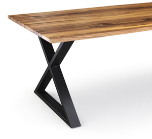 Esstisch Holz ACACIA X-Fuss 178 x 90 cm
