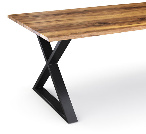 Esstisch Holz ACACIA X-Fuss 178 x 90 cm