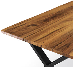 Esstisch Holz ACACIA X-Fuss 200 x 90 cm