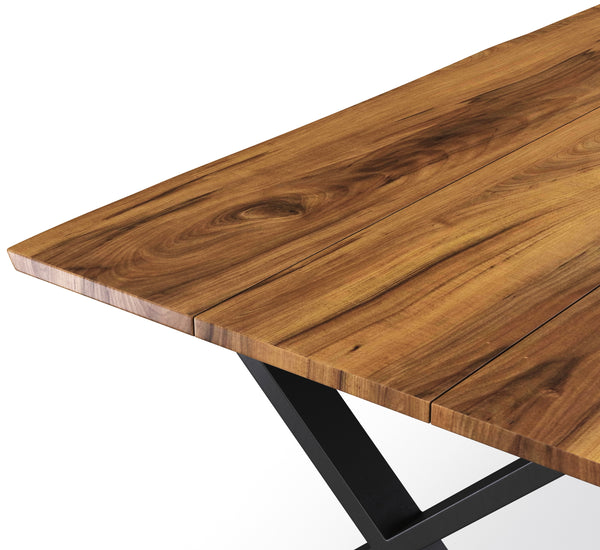 Esstisch Holz ACACIA X-Fuss 200 x 90 cm