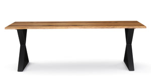 Esstisch Holz ACACIA X-Fuss 200 x 90 cm