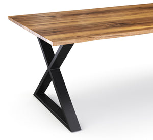 Esstisch Holz ACACIA X-Fuss 200 x 90 cm