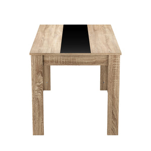 Esstisch ACCENT mit Wendeplatte 140 x 80 cm braun