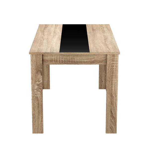 Esstisch ACCENT mit Wendeplatte 140 x 80 cm braun